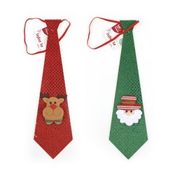 Tie Novelty 40cm Xmas 2 Asstd