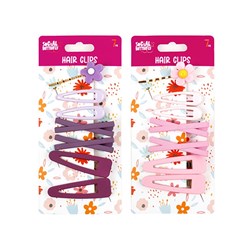 Kids Club Hair Clips 7pk 2 Asst Cols