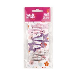 Kids Club Hair Clips 6pk