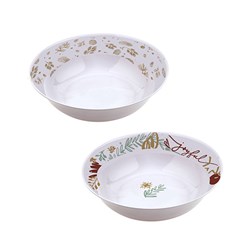 Melamine Bowl Salad Round Xmas 2 Asstd