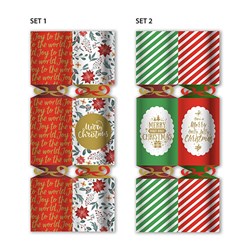 Bon Bons Xmas Box 6 14x3cm Printed Board Basic Toys 2Astd