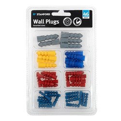 Wall Plugs Asstd 46Pk