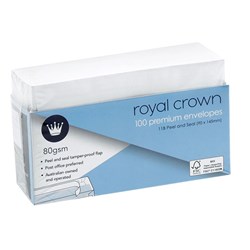 Envelope Wht Wallet P&S 80gsm 11B 100Pk P7.6 FSC Mix Credit