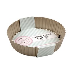 Baking Tin Tart w Loose Base Non-Stick Champagne 24.5x5.4cm