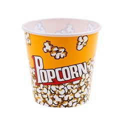 Popcorn Holder Plastic Round 17.8x18cm