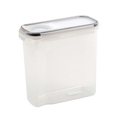 Food Storage Container Cereal w Clip Lock 2500ml