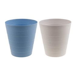 Bin Waste Plastic 10L 2 Asst Cols