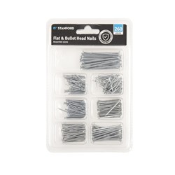 Nails Flat Head & Bullet Head Asstd 260Pk