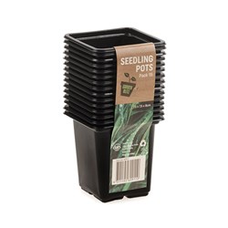 Seedling Pots Square 15Pk 7.5x7.5x8cm