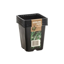 Seedling Pots Square 8Pk 9x9x10cm