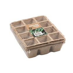 Seedling Tray 12 Cells 3Pk 21x17x4.5cm