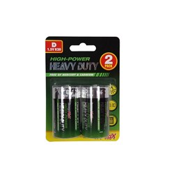 Battery Longlife Size D 2Pk