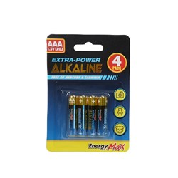 Battery Alkaline AAA 4Pk