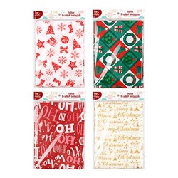 Tablecloth Xmas 130x130cm PEVA w Flannel Backing 4 Asstd