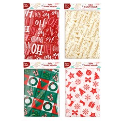 Tablecloth Xmas 180cm Round PEVA w Flannel Backing 4 Asstd