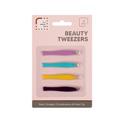 Beauty Tweezer Mini 4pk