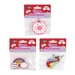 Sharpener Pencil Fancy 3 Asstd Designs