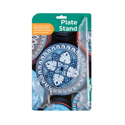 Plate Stand Folding Plastic Clear 25cm