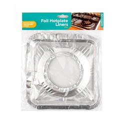 Foil Hotplate Liners 21.5cm Square Pk6