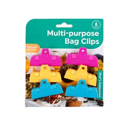 Sealing Clips Pk6 Asst Bright Cols