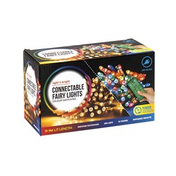 Lights Fairy Colour Switch w Remote Connectable LV Pk200