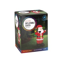 Inflatable Santa w Gifts 1.8m 6 Leds LV