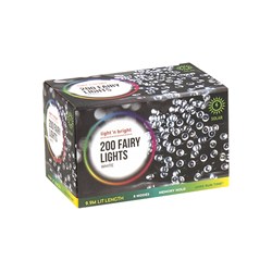 Lights Fairy White 8F Pk200 Solar