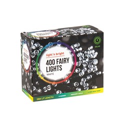 Lights Fairy White 8F Pk400 Solar