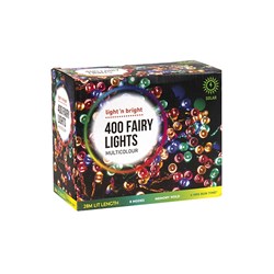 Lights Fairy Multicolour 8F Pk400 Solar