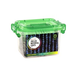 Lights Waterfall Blue 9F Solar Pk300