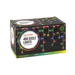Lights Icicle Multicolour 8F Solar Pk400