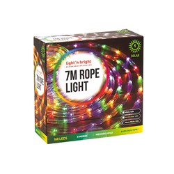 Rope Light 7m 168L Warm White 8F Solar