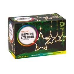 Lights Hanging Stars 150L Warm White Solar