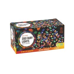 Lights Fairy Multicolour 8F Battery Operated Pk200