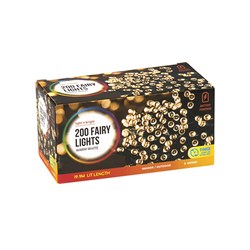 Lights Fairy Warm White 8F Battery Operated Pk200