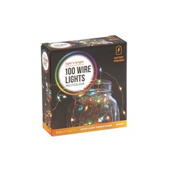 Lights Copper Wire Multicolour Soft Twinkle 2F B/OP Pk100