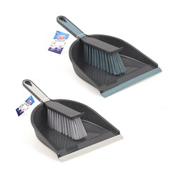 Dustpan and Brush 2 Asst Cols 22.5x36cm