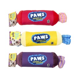 Dog Toy Lolly 38x10cm 3 Asstd Cols Squeaky