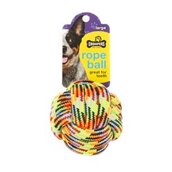 Dog Toy Rope Ball Large 9cm