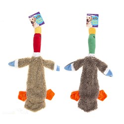 Dog Toy Duck w Crinkle 57cm 2 Asstd Colours