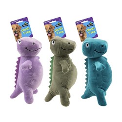 Dog Toy Squeaky T Rex Dinosaur 3 Asst 25x12cm
