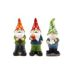 Gnome Polyresin 3 Asstd Designs