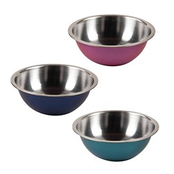 Bowl Mixing S/S 30cm 3 Asst Cols