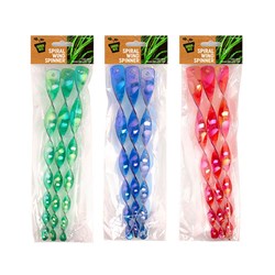 Wind Spinner Spiral 3Pc Asstd Colours 29cm
