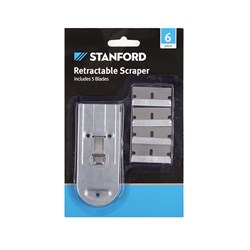 Scraper Retractable w 5 Blades 6Pc Set