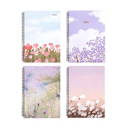 Notebook Hard Cover Printed Spiral 4 Asstd A4 120pg