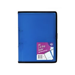 Binder 2-O Ring A4 Textured Blue