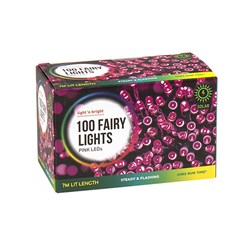 Lights Solar Fairy Pk100 Pink 2F