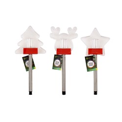 Light Stake Solar Christmas RGB 3 Asstd 31cm