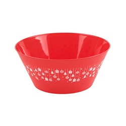 Bowl Xmas w Print 26x16x11cm 2 Asst Cols